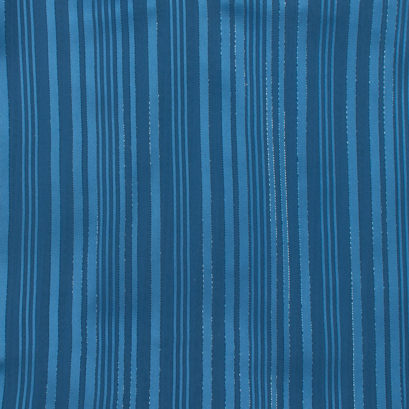 Chiffon rayé uni - CANNES - 001 - Denim Moyen