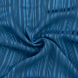 Chiffon rayé uni - CANNES - 001 - Denim Moyen