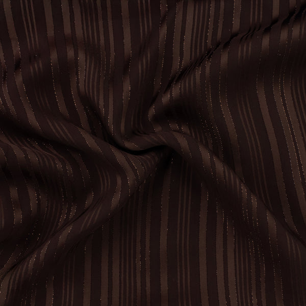 Striped Chiffon Solid - CANNES - 002 - Chocolate
