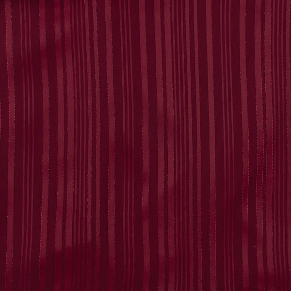 Striped Chiffon Solid - CANNES - 003 - Burgundy