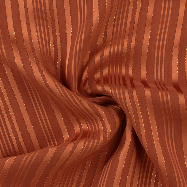 Striped Chiffon Solid - CANNES - 005 - Cinnamon