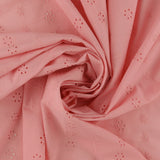 Broderie anglaise colorée - BRODERIES EN FLEURS - 003 - Corail