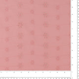 Broderie anglaise colorée - BRODERIES EN FLEURS - 003 - Corail