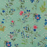 Printed Cotton Embroidery - COVENT GARDEN - 002 - Aqua