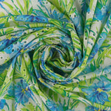 Printed Cotton Embroidery - COVENT GARDEN - 004 - Lime