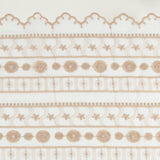 Cotton Voile Embroidery - IN BLOOM - 001 - Tan