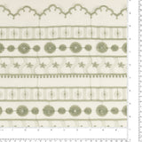 Cotton Voile Embroidery - IN BLOOM - 002 - Sage