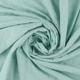 Embroidered Cotton Jersey - IN BLOOM - 001 - Aqua