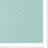 Embroidered Cotton Jersey - IN BLOOM - 001 - Aqua