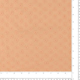 Embroidered Cotton Jersey - IN BLOOM - 002 - Peach
