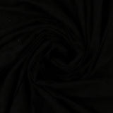 Jersey de Coton Brodé - EN FLEUR - 003 - Noir