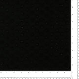 Jersey de Coton Brodé - EN FLEUR - 003 - Noir