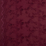 Cotton 3D Embroidery - IN BLOOM - 002 - Wine