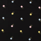 Cotton poplin Embroidery - IN BLOOM - 001 - Black