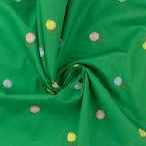 Cotton poplin Embroidery - IN BLOOM - 002 - Green