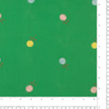 Cotton poplin Embroidery - IN BLOOM - 002 - Green