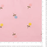 Cotton poplin Embroidery - IN BLOOM - 003 - Pink