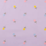 Cotton poplin Embroidery - IN BLOOM - 004 - Lilac