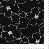 Cotton Embroidery - IN BLOOM - 001 - Black