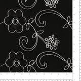 Cotton Embroidery - IN BLOOM - 002 - Black