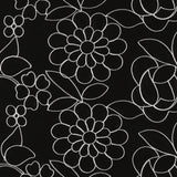 Coton Brodé - EN FLEUR - 003 - Noir