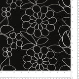 Coton Brodé - EN FLEUR - 003 - Noir