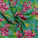 Printed Cotton Voile - MARBELLA - 012 - Turquoise