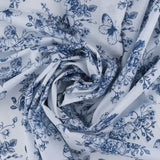 Voile de coton imprimé - BLEUS DU QUOTIDIEN - 001 - Bleu Foncé