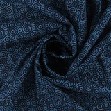 Printed Cotton Voile - EVERYDAY BLUES - 004 - Navy