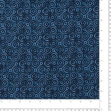 Printed Cotton Voile - EVERYDAY BLUES - 004 - Navy