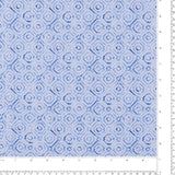 Voile de coton imprimé - BLEUS DU QUOTIDIEN - 011 - Bleu