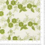 Voile de coton brodé - RÊVERIE - 002 - Pistache