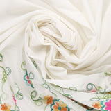 Embroidered Cotton Voile - IBIZA - 001 - Pink