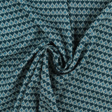 Printed Rayon Twill - MANHATTAN - 002 - Steel Blue