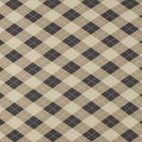 Printed Rayon Twill - MANHATTAN - 005 - Taupe & Navy