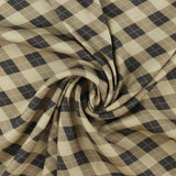Printed Rayon Twill - MANHATTAN - 005 - Taupe & Navy