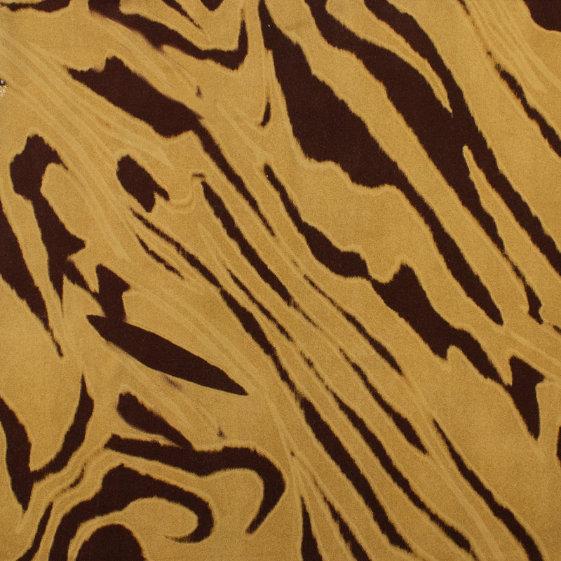 Rayon Twill Print - AROMA - 001 - Coffee