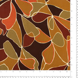 Rayon Twill Print - AROMA - 002 - Chocolate