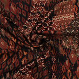 Rayon Twill Print - AROMA - 003 - Brown