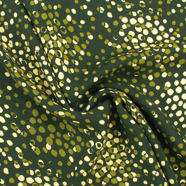 Rayon Twill Print - VERDE - 001 - Dark Green