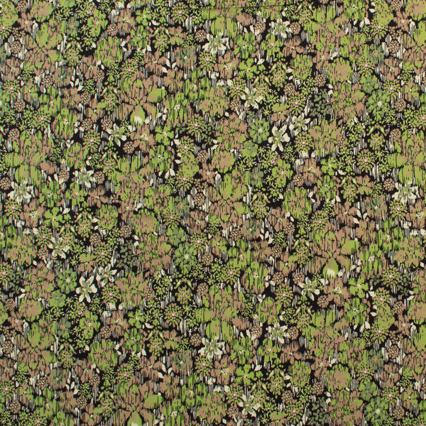 Rayonne sergée imprimée - VERDE - 003 - Mousse