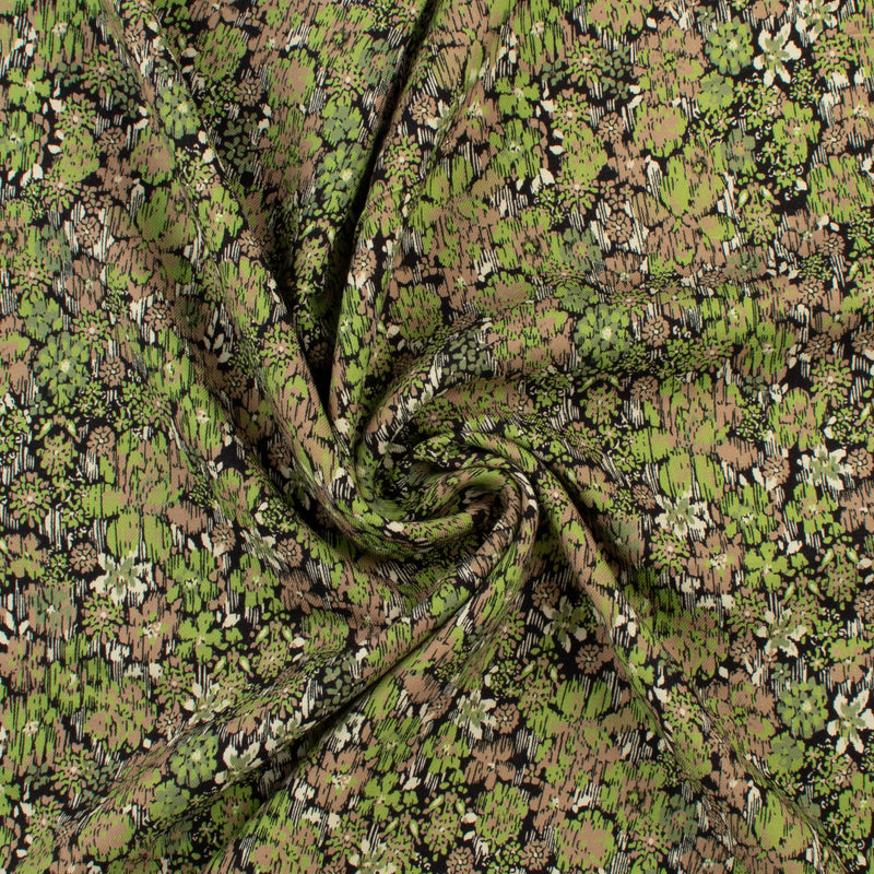 Rayon Twill Print - VERDE - 003 - Moss