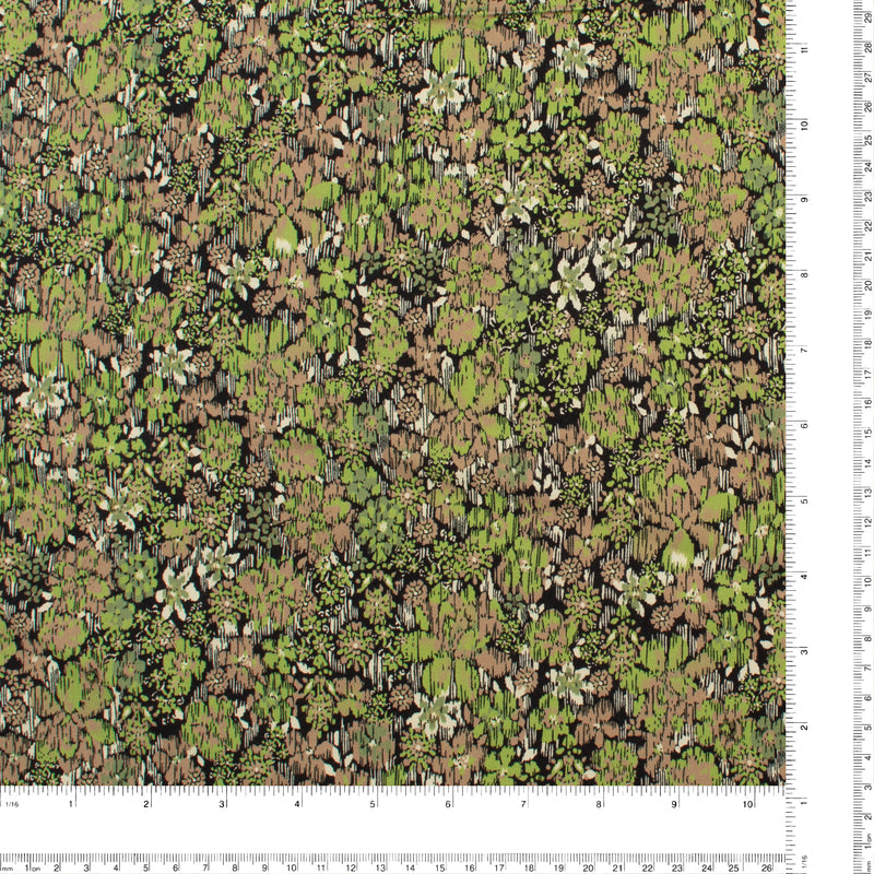 Rayon Twill Print - VERDE - 003 - Moss