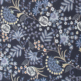 Rayon Twill Print - PANDORA - 001 - Navy