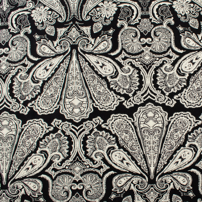 Rayon Twill Print - PANDORA - 002 - Black