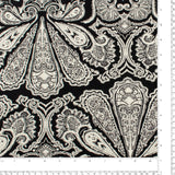 Rayon Twill Print - PANDORA - 002 - Black