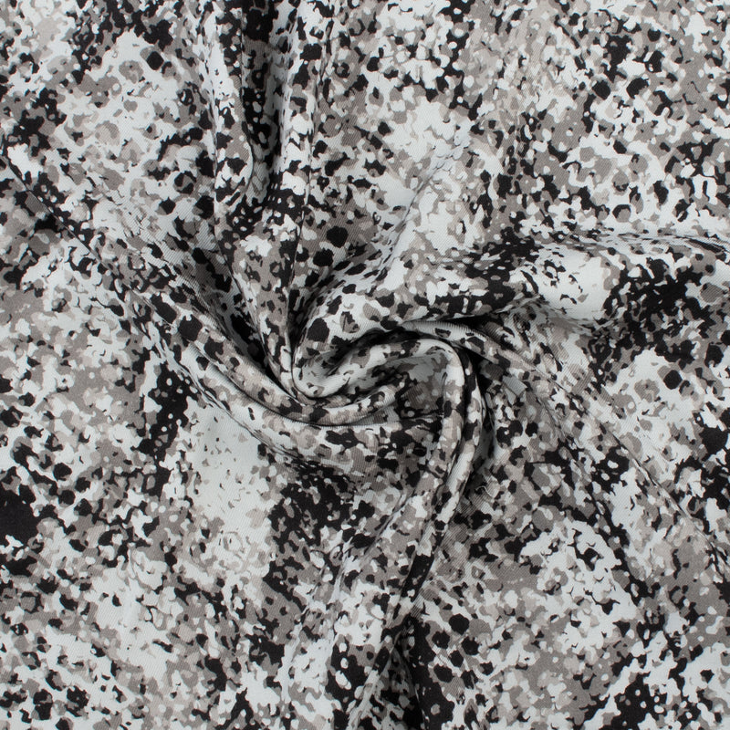 Rayon Twill Print - PANDORA - 003 - Greystone