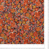 Rayon Twill Print - PANDORA - 005 - Burnt Orange