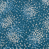 Rayonne sergée imprimée - PANDORE - 006 - Bleu Profond