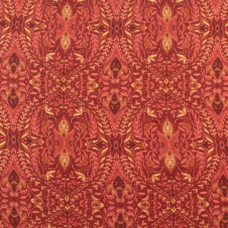 Rayon Twill Print - PANDORA - 007 - Wine